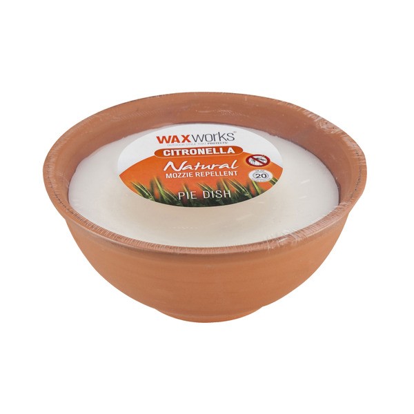 Waxworks Citronella Pie Dish Candle | 1 each