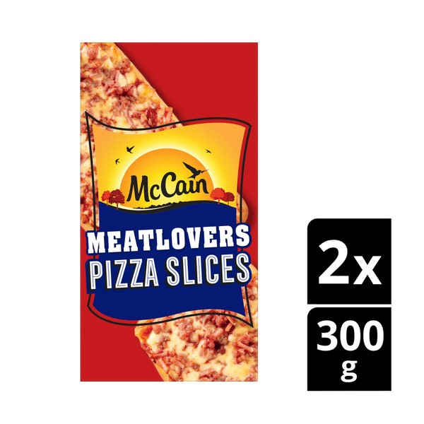 McCain Frozen Meat Lovers Pizza Slices 6 pack | 600g