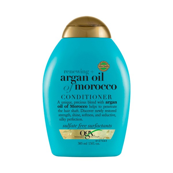 Ogx Renewing + Repairing & Shine Argan Oil of Morocco Conditioner For Dry & Damaged Hair | 385mL