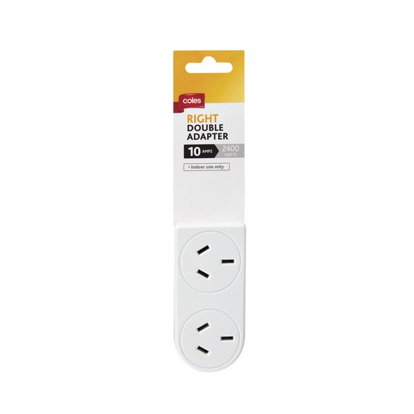 Coles Double Adaptor Flat Right Hand | 1 pack