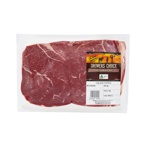 Drovers Choice No Added Hormone Beef Blade Steak | approx. 1.2kg