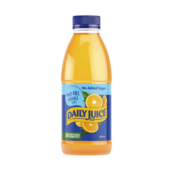 Daily Juice Pulp Free No Added Sugar Orange Juice | 500mL