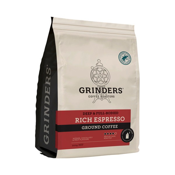 Grinders Rich Espresso Ground Coffee | 200g