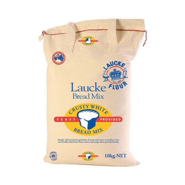 Laucke White Crusty Calico Bag Bread Mix | 10kg
