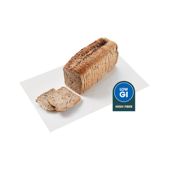 Coles Bakery High Fibre Low Gi 7 Seeds & Grains Sandwich Bread Loaf | 800g