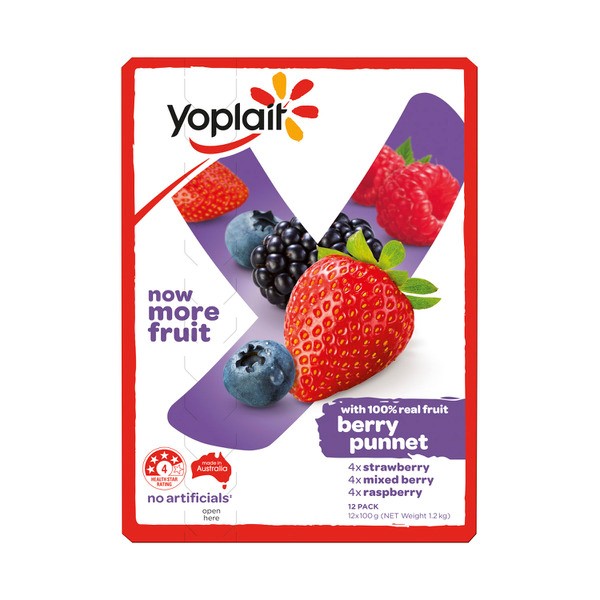 Yoplait Berry Punnet Yoghurt 100g | 12 Pack