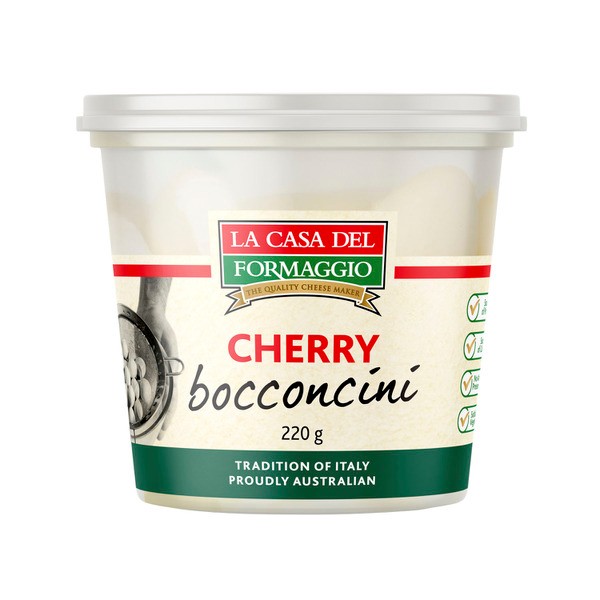 La Casa Del Formaggio Cherry Bocconcini Cheese | 220g