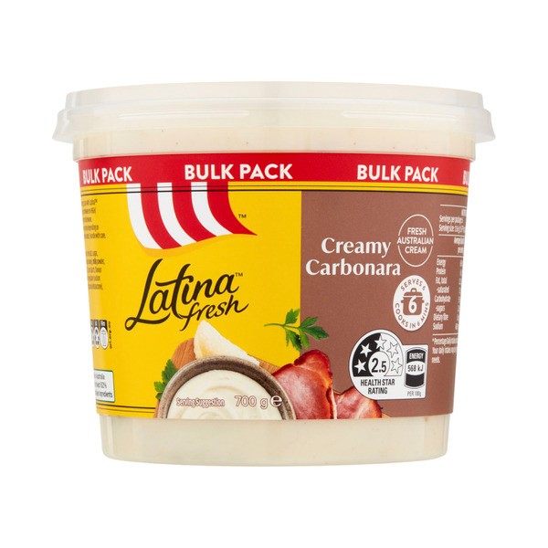 Latina Dy Pasta Sauce Creamy Carbonara | 700g