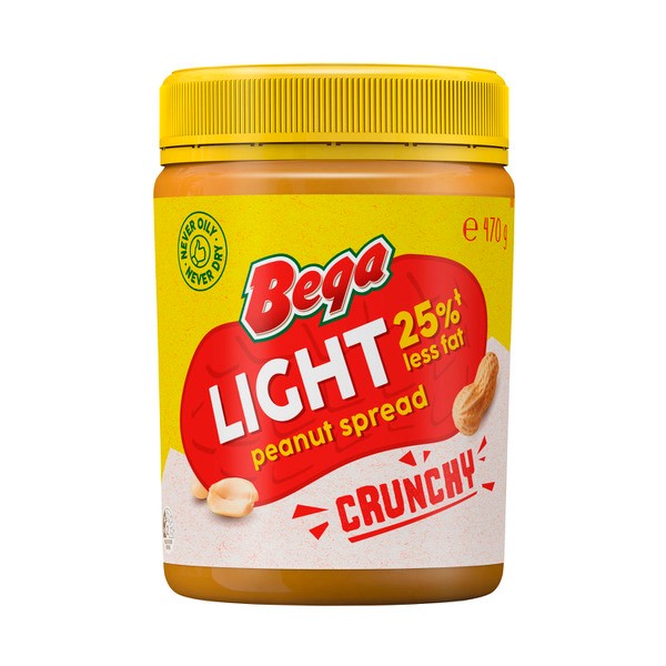 Bega Light Crunchy Peanut Butter | 470g