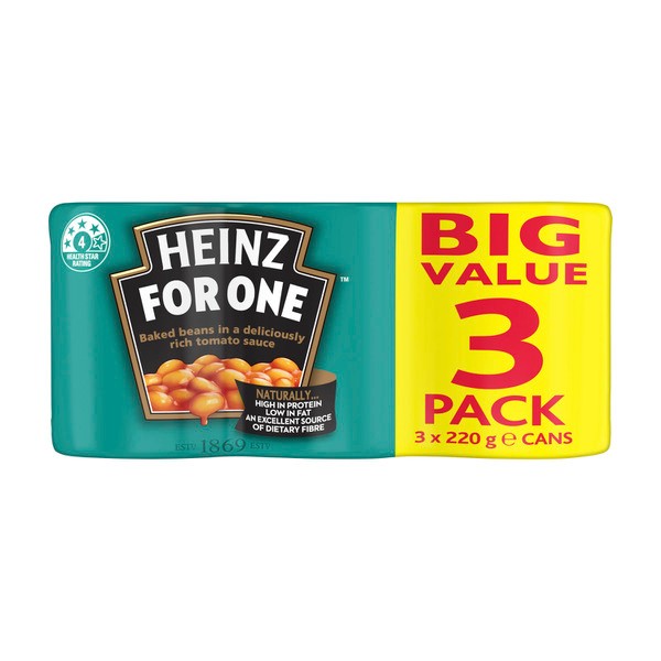 Heinz Baked Beans in Tomato Sauce Beans 3 pack | 220g