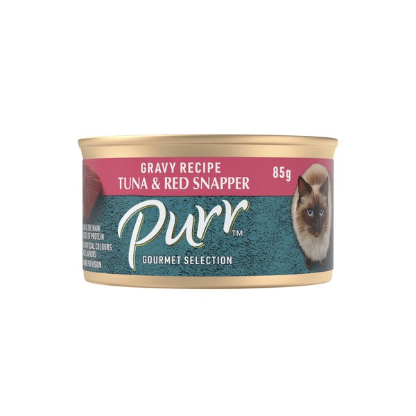 Purr Succulent Red Snapper & Tuna In Gravy Cat Food | 85g
