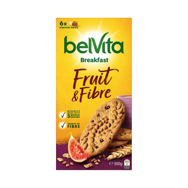 Belvita Fruit & Fibre Breakfast Biscuits 6 Pack | 300g