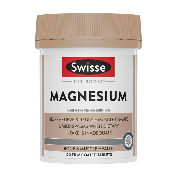 Swisse Ultiboost Magnesium For Muscle Health | 120 pack