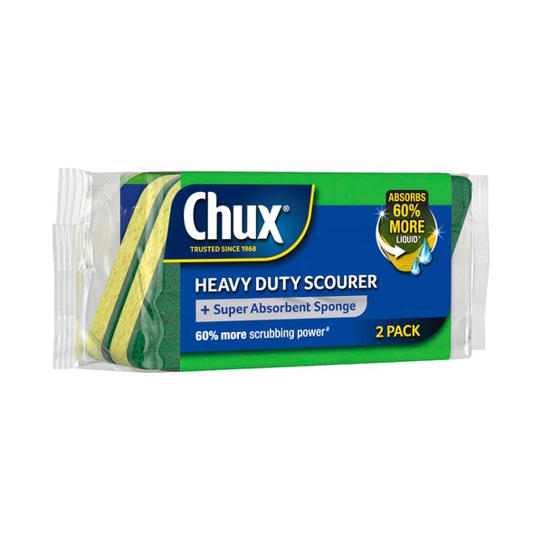 Chux Heavy Duty Scourer Sponge | 2 pack