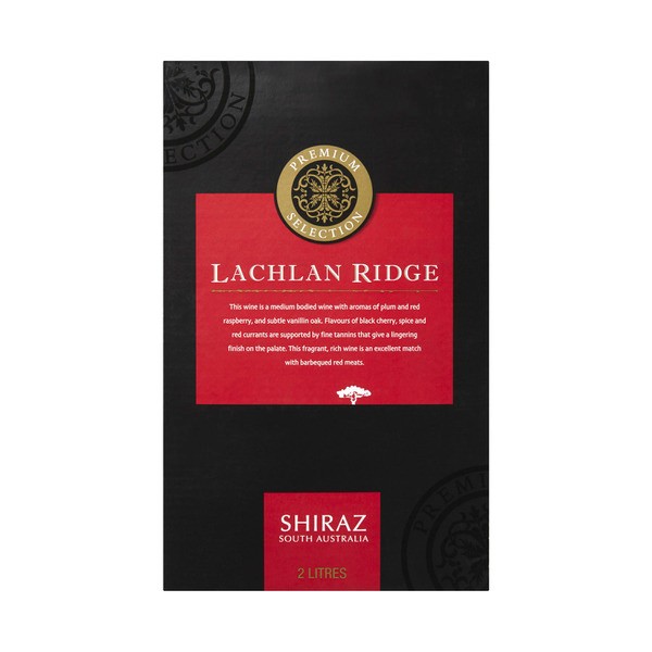 Lachlan Ridge Shiraz 2L | 1 Each