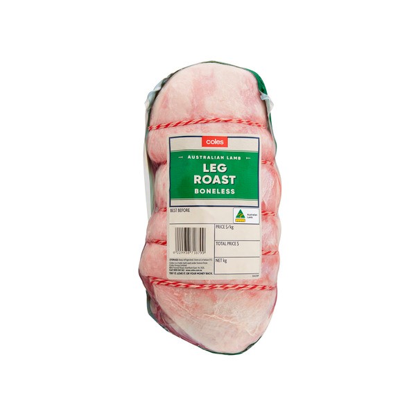 Coles Butcher Lamb Leg Roast Boneless | approx. 1.08kg