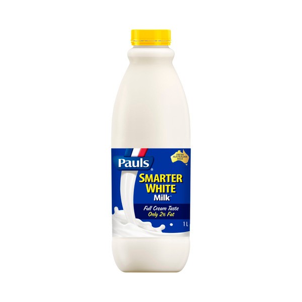 Pauls Smarter White Milk Only 2% Fat | 1L