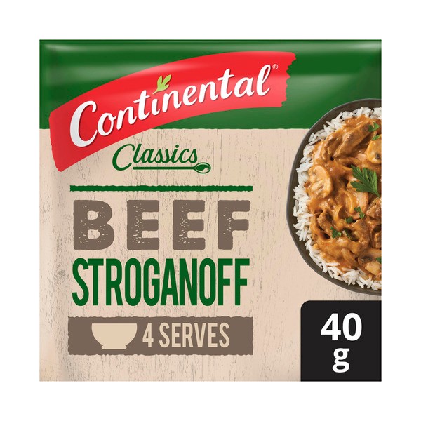 Continental Beef Stroganoff Recipe Base Serves 4 | 40g