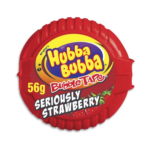 Hubba Bubba Seriously Strawberry Bubble Gum 180cm | 56g