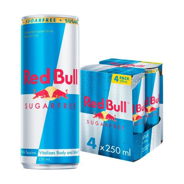 Red Bull Sugar Free Energy Drink 4X250mL | 4 pack
