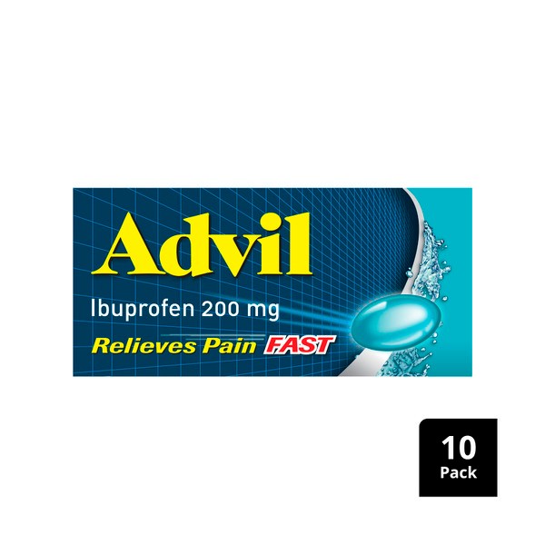 Advil Liquid Capsules Ibuprofen Pain & Fever Relief | 10 pack