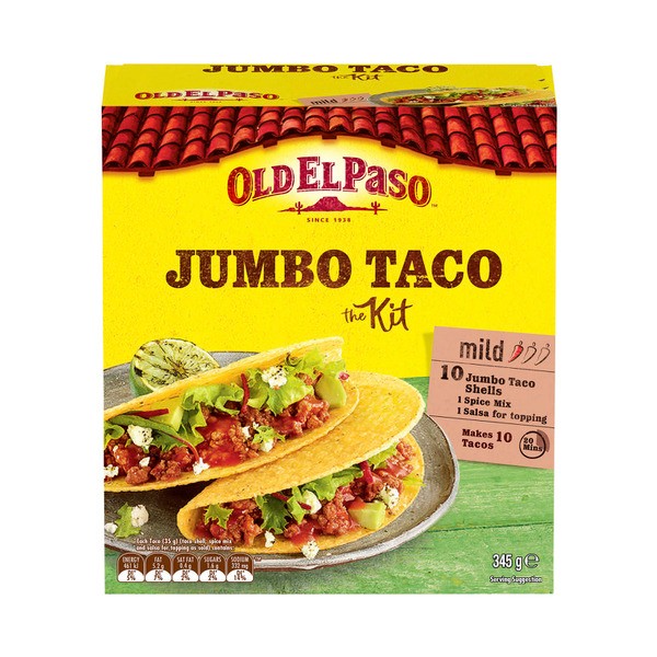 Old El Paso Jumbo Taco Kit Mild | 345g