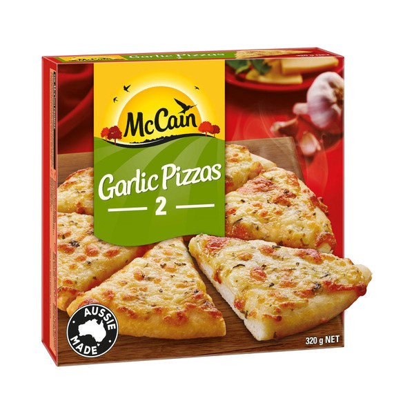 McCain Frozen Garlic Pizza 2 Pack | 320g