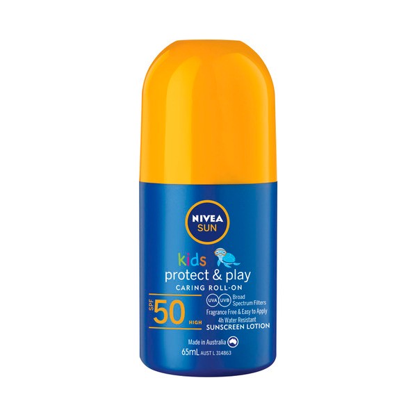 Nivea Sun Kids Protect & Play SPF50 Roll-On Sunscreen | 65mL