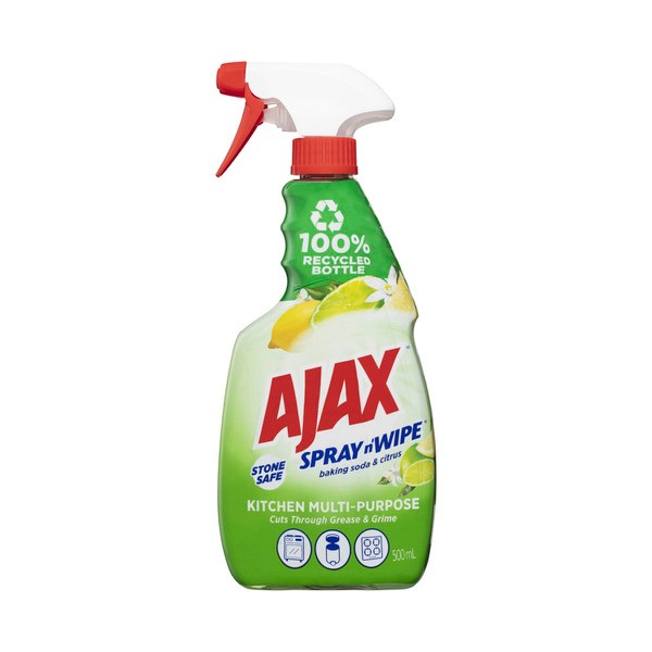 Ajax Spray N Wipe Kitchen Stone Safe Cleaner Trigger Pack | 500mL