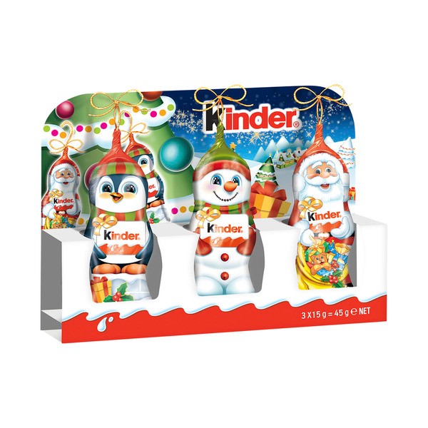 Kinder Chocolate Mini Santa 3 Pack | 45g
