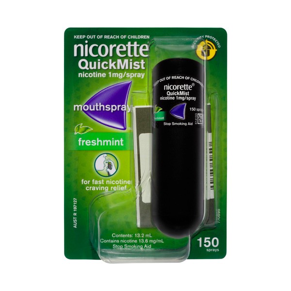 Nicorette Quit Smoking QuickMist Nicotine Mouth Spray Freshmint | 1 Pack