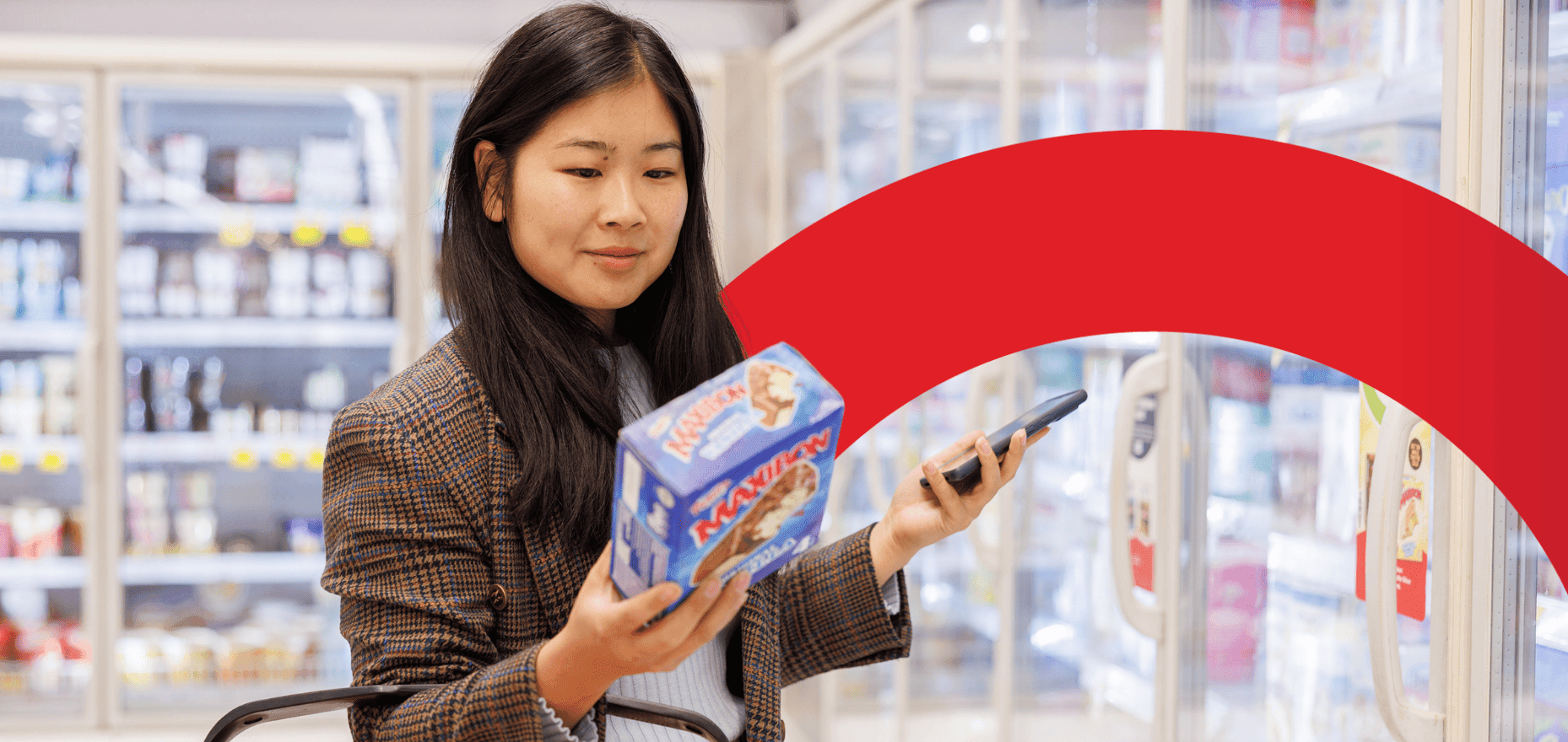 Person shopping at Coles