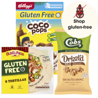 gluten free wraps, cereals and popcorn