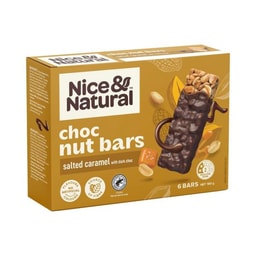 Buy Nice & Natural Nut Bars With Milk Choc Multipack Snacks 6 Pack 192g ...