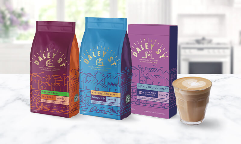 DALEY ST specialty coffee blends now online at Coles Coles