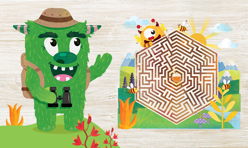 Good Yums maze activity.