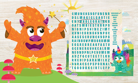 Good Yums word search activity.