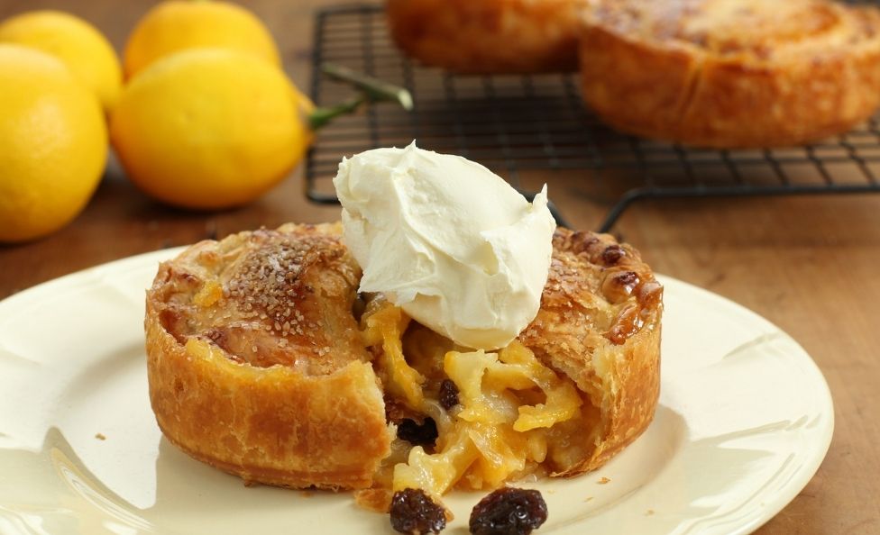 Apricot and lemon meyer tart