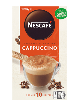 Nescafe Cappuccino Coffee Sachets 10 pack