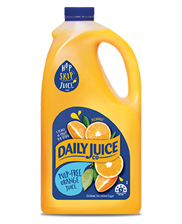 Daily Juice Pulp Free Orange Juice