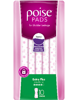 Poise Extra Plus Pads 10 Pack