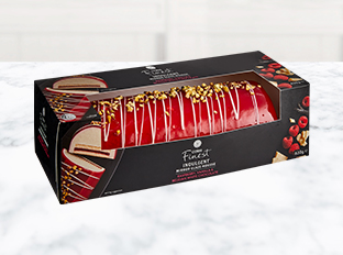 Coles Finest Mirror Glaze Mousse Raspberry, Vanilla & Belgian White Chocolate 630g