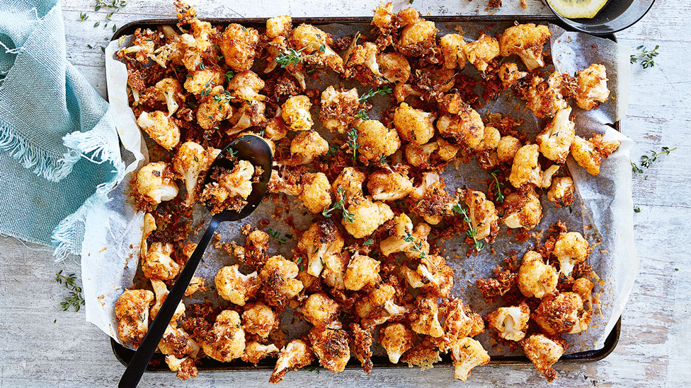 Crunchy popcorn cauliflower