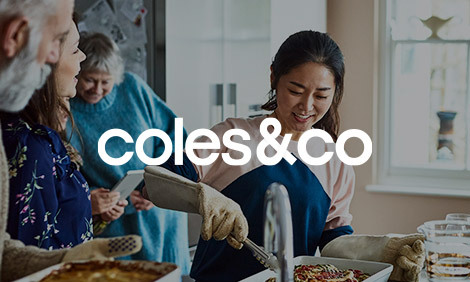 Coles&Co logo wih Christmas accents