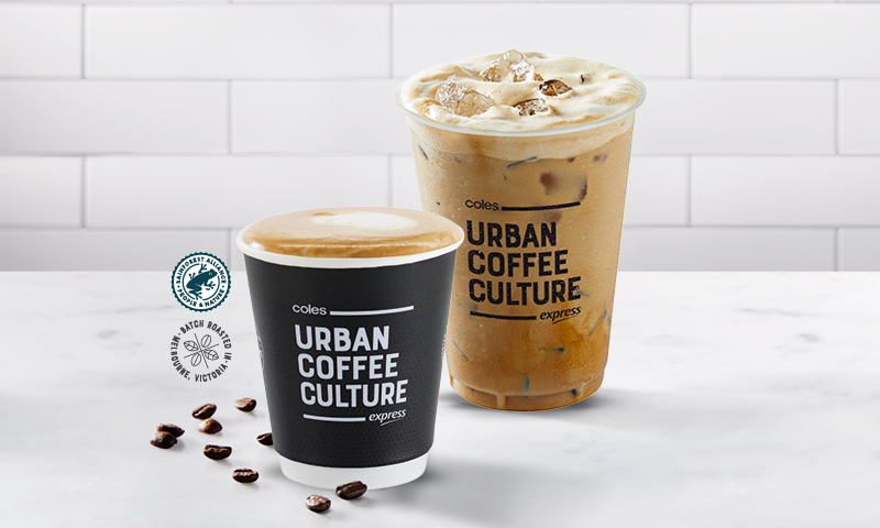 Coles Express coffee to go