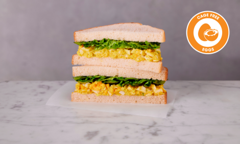 Coles Express - Curried Egg and Lettuce Sandwich