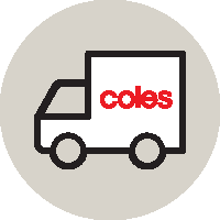 Coles truck icon