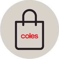 Shopping Bag with Coles Logo