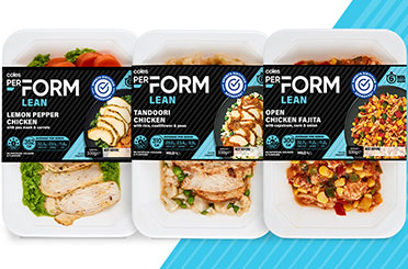 Coles Perform Lean range