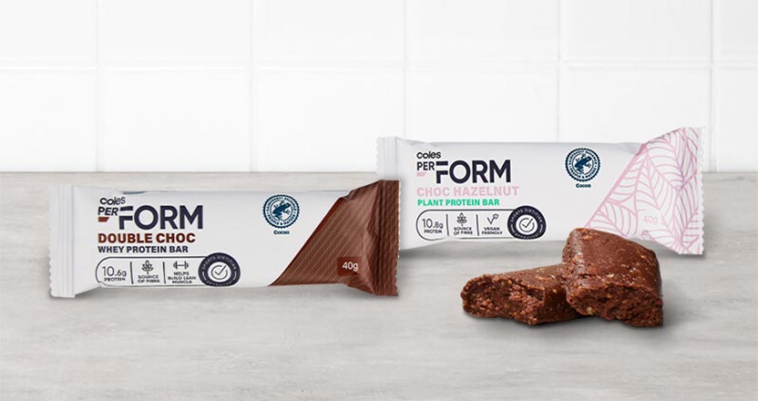 Coles Perform protein bars